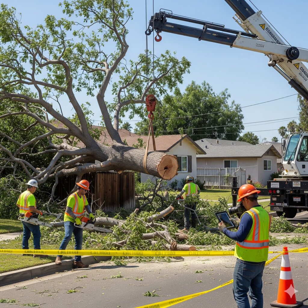 storm damage cleanup brea